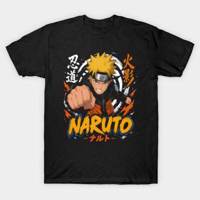 Asian Size Cotton Unisex Tshirt Print T-shirt Naruto T-shirt No-Cut Print Regular Fit