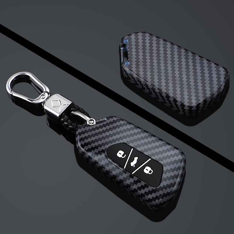 Carbon Fiber Car Key Case Cover For Vw Volkswagen Golf 8 Mk8 Cupra Skoda Octavia A8 Seat Leon Mk4 Kodiaq Seat Ateca Accessories
