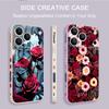Etui do iPhone 17 Pro Max Kolorowy Wzór Malarstwo Olejne Kwiaty Róż Magnetyczne Dla Magsafe Miękkie Etui Do iPhone 16 15 14 13 Pro Max 17E 16E