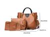 2024 Women's European & American Fashion 4-Piece Bag Set: Mother-Child, Handbag, Shoulder, Crossbody, Bucket Bag Collection.