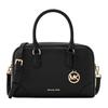 Thompson Logo Leather Shoulder Tote Bag Medium Women Handbags Black 35S5G7OS6L-BLACK