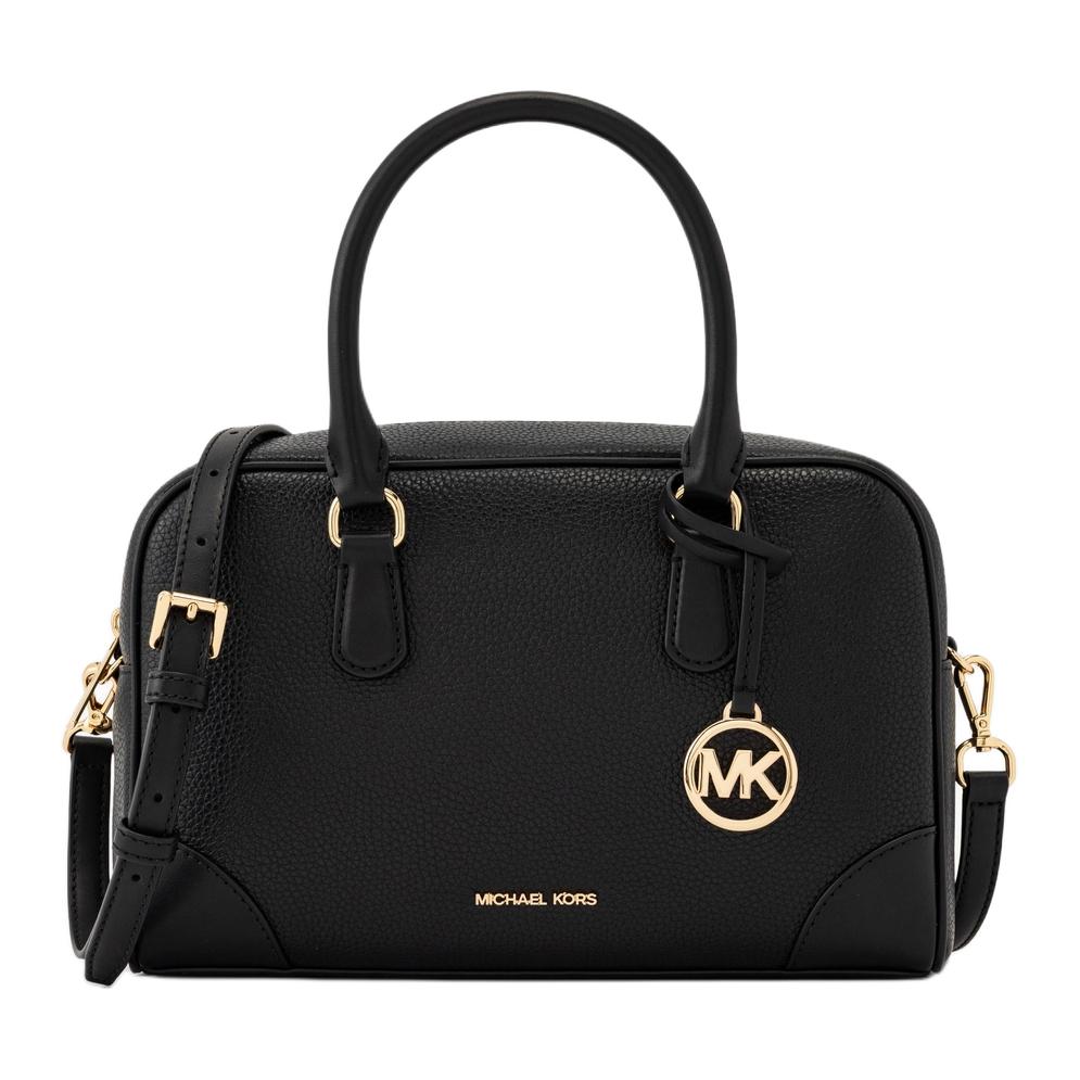 

Michael Kors Thompson Logo Leather Shoulder Tote Bag Medium Women Handbags Black 35S5G7OS6L-BLACK Basic Set (Bag+Dust Bag)