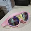 Large Frame Swimming Goggles Anti-fog with Glasses Case Diving Eyewear Silicone Anti-UV Water Racing Glasses Pool