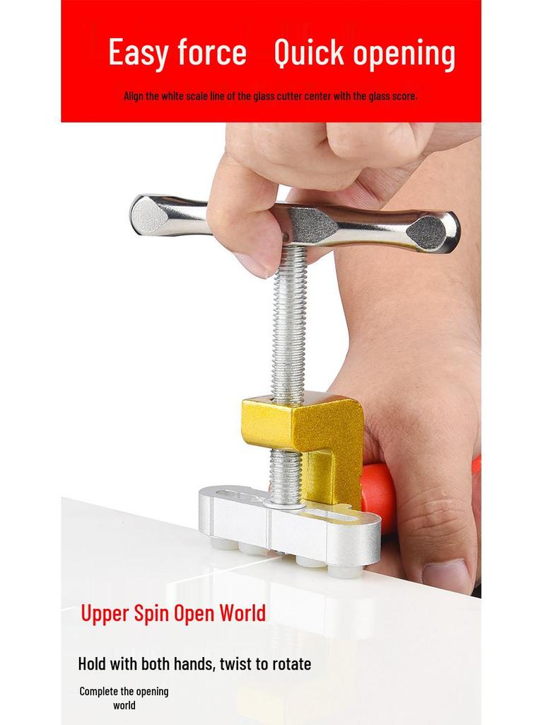 Multifunktionaler Diamant-Glas Schneider - Handwerkzeug zum Anritzen von dicken Fliesen