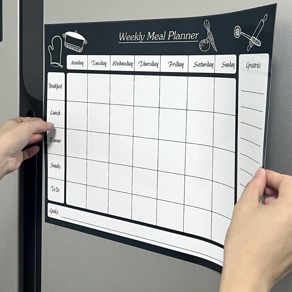 Magnetic Fridge Calendar Sticker Erasable Menu Board Whiteboard Fridge Sticker  Mother