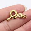 10pcs 31x16mm 3 Colors Antique Silver Color Antique Gold Color Antique Bronze Color Snake Charms Jewelry Making Accessories