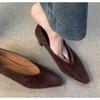 Fashion Vintage Pointed Toe Women Granny Shoes Fashion Shallow Slip On Shoes Dancing Party Prom Ladies Pumps Shoes