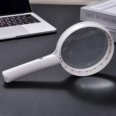 40/30/20X Reading Glasses Durable LED Lighted Magnifier Compact Magnifying Glasses Outdoor