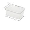 Freezer Tray With Lid - Durable Kitchen Storage For Soup, Broth & Sauces Stackable Food Prep Storage Container Kitchen Jar