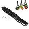 Poultry Hanging Feeding Net Bag Chicken String Bag Vegetable Fruits Feeding Toy Tool with Hooks