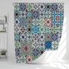 Bohemian Style Shower Curtain Printed Modern Nordic Mandala Flowers Polyster Bathroom Curtain with Hooks Home Decor Curtain