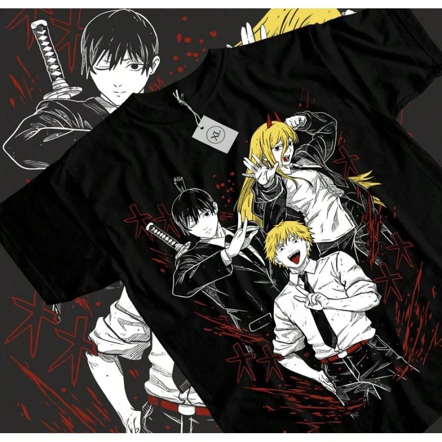 Denji And Makima Funny T Shirt Unisex S