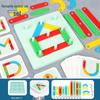 Montessori Stacking & Shape Matching Toy for Girls: Kindergarten Baby Early Education Puzzle