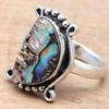 Abalone Shell Gemstone Handmade Silver Jewelry  "8.5"