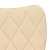 Dining Chairs 2 Pcs. Cream Fabric