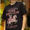 T-shirt Graphique Club de Poneys Roses: Chemise Cowgirlcore Y2K