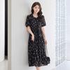Morris Coming Home Women Flower String Chiffon Short Sleeve Dress M2604op042b