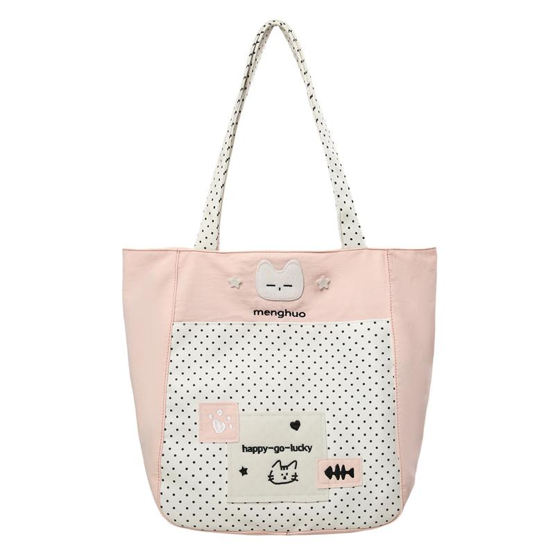 Polar Dot Shoulder Bag Women's Large Capacity Crossbody Bag Student Commuter Book Bag