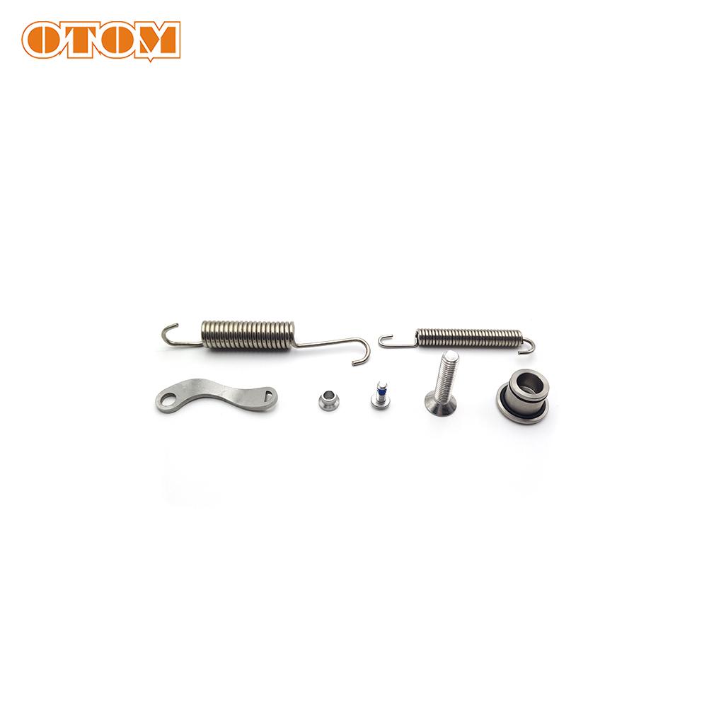 OTOM Motorcycle Footrest Bracket Kickstand Side Stand Springs Screws Bolt Kit For KTM XC XCF EXC-F HUSQVARNA FE GASGAS EX-F