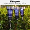2 Pack Solar Powered LED Light Garden Pest Bug Insect Repellents Garden Lawn Light Solar Light with Mosquito Killer Lamp