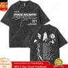 Chase Atlantic Lost In Europe And Uk Tour 2025 Album Vintage Lavé T-shirts Homme Hip Hop Gothique Manches Courtes T-shirts Streetwear