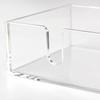 Clear Acrylic Table Napkin Holder for Standard Square Napkins with Visible Storage and Easy Front Access Cutout