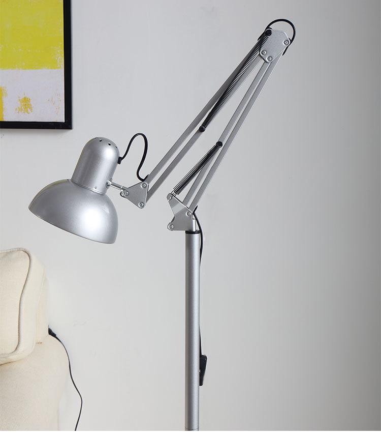 American Wrought Iron LED Floor & Table Lamps for Living Room, Eye-Protection, Therapy, Embroidery, Painting, Mahjong, & Fishing.