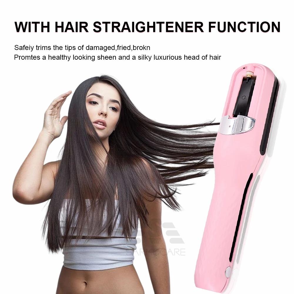 1 Pc Split Ends Remover Hair Trimmer for Dry Damaged and Brittle Professional Automatic Trim Split Cordless Cutting Wireless Charging
