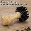 Draagbare Koffie Tamper Schoonmaakborstel Professionele Barista Espresso Koffie Schoonmaakborstel Gereedschap met Houten Handvat Keukengereedschap