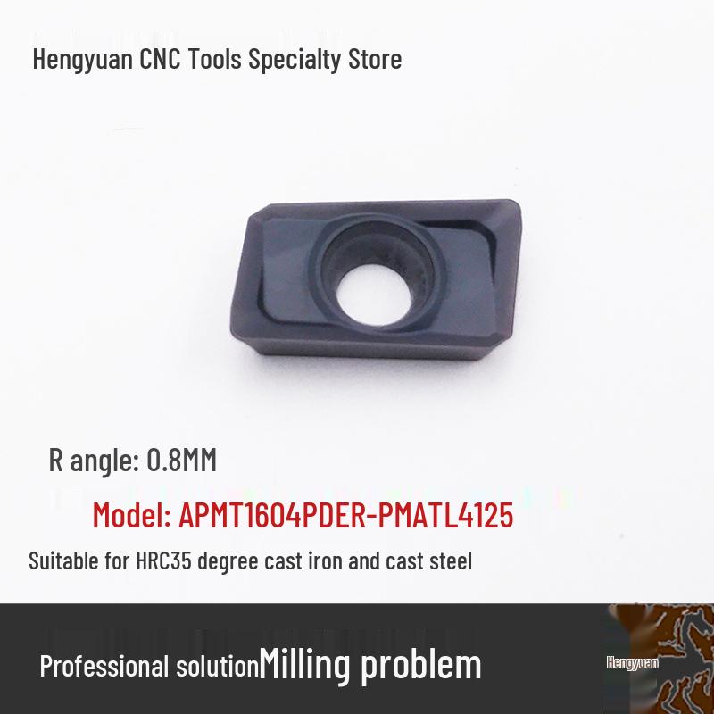 H2 Stainless Steel & Cast Iron CNC Face Milling Cutter with APMT1135PDER1604 Inserts