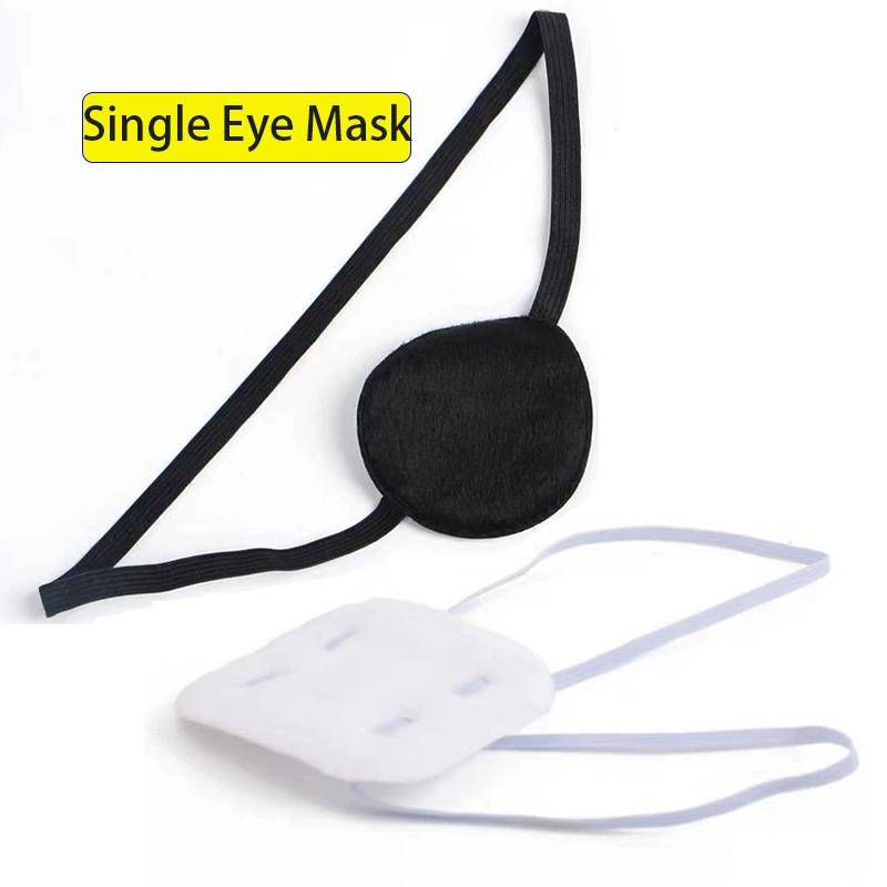 1Pcs Single Eye Mask Comfortable Eye Patch Washable Concave Eye Patch Cosplay Theme Party Accessories Cosplay Costume