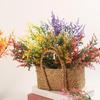 Lifelike Artificial Lavender Fake Flower Safe BPA-free Plastic Faux Plant 34cm 1Pcs for Wedding Home Coffee Table Decor