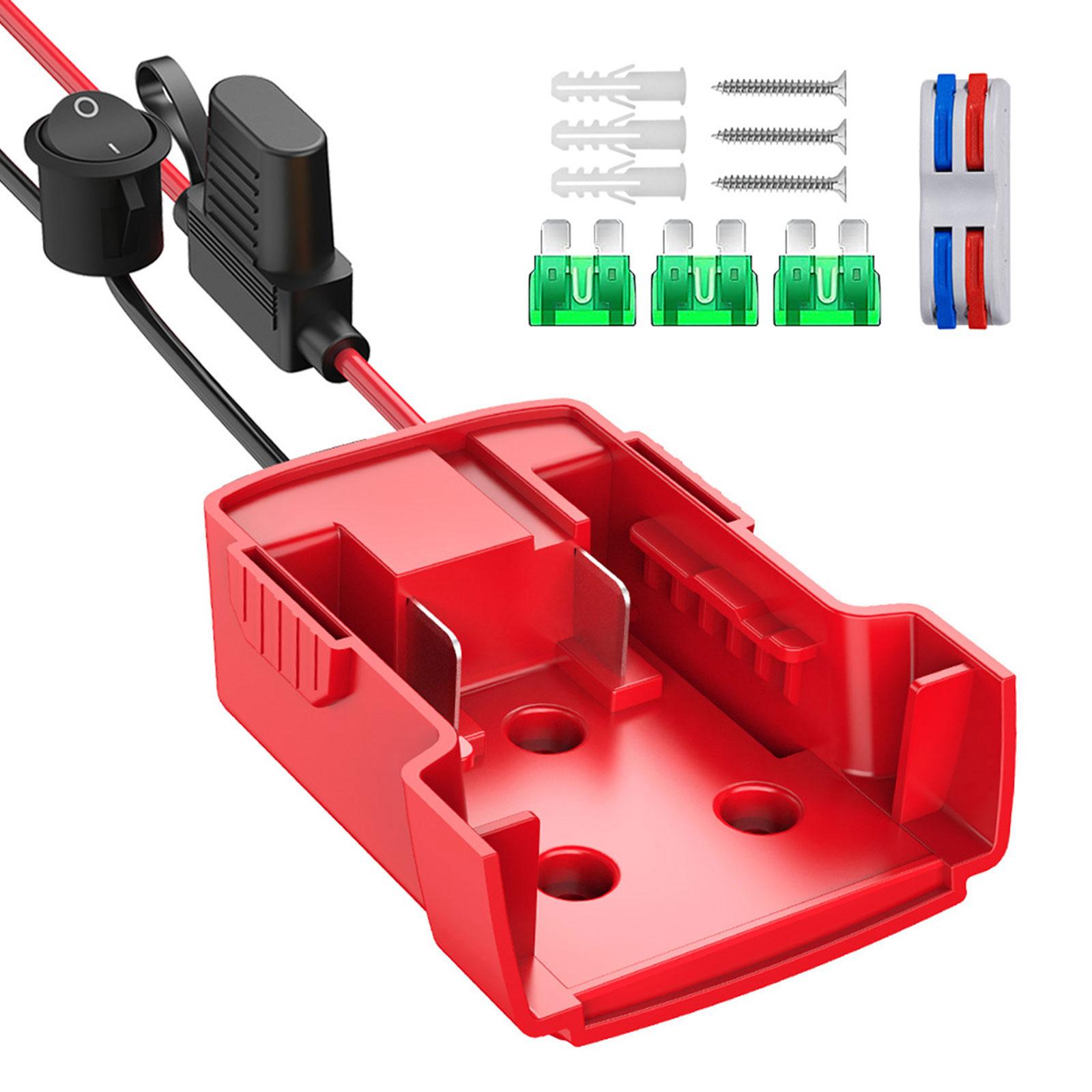 Battery Adapter Connector for 18V Battery DIY Power Supply Power Wheel Tool Battery Power Wheel Adapter Terminals 1