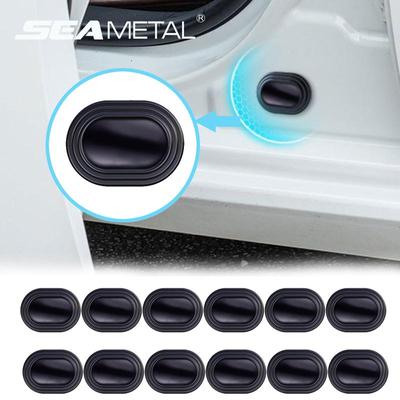 12PCS Car Door Shock Absorbing Gasket For Car Trunk Sound Insulation Pad Shockproof