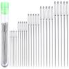 25PCS Steel Sewing Needle Big Eye Hand Sewing Needle Embroidery Needle Transparent Needle Bottle Tool Set