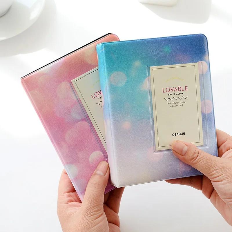 Colorful Starry Sky Series Album 64 Pockets 3 Inch Storage Album Collection Movie Ticket Storage Photo Stamp Storage Album