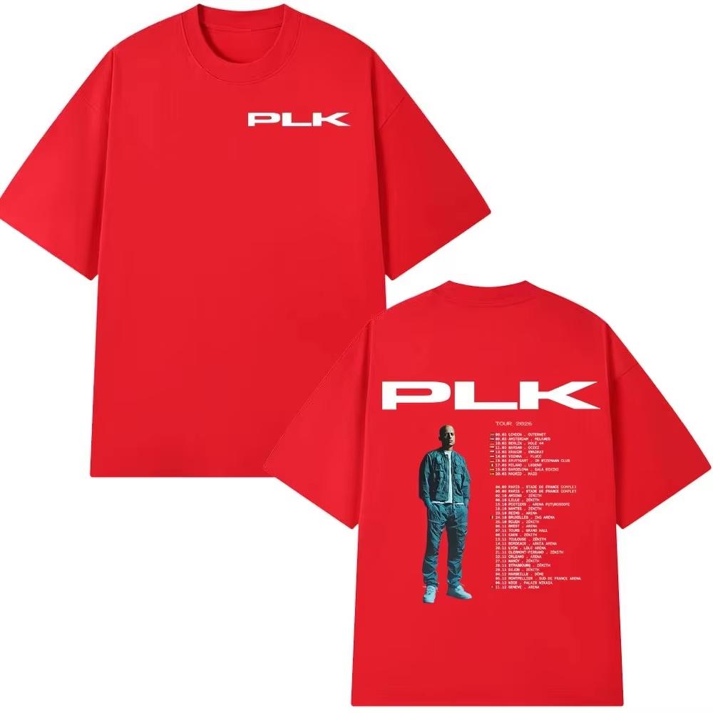 Rapper PLK 2026 Tour Vintage‑Hip‑Hop‑Style Unisex Casual Street‑Wear Short‑Sleeve T-shirt