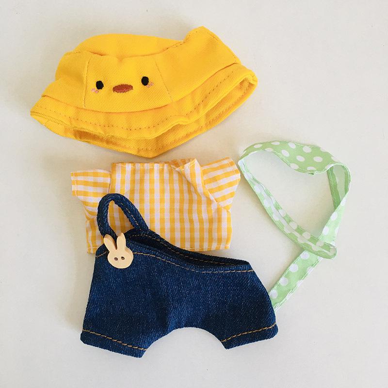 בגדי בובת קטיפה ויניל חמודה 17 ס"מ קופסה עיוורת - תליון LaBuBu שמלת אביזרים