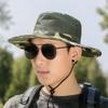 Outdoor Sun Protection Hat Men's Big Eaves Camouflage Sun Hat Mountaineering Tourism Breathable Bucket Hat UV Protection Scenic Spot Stall