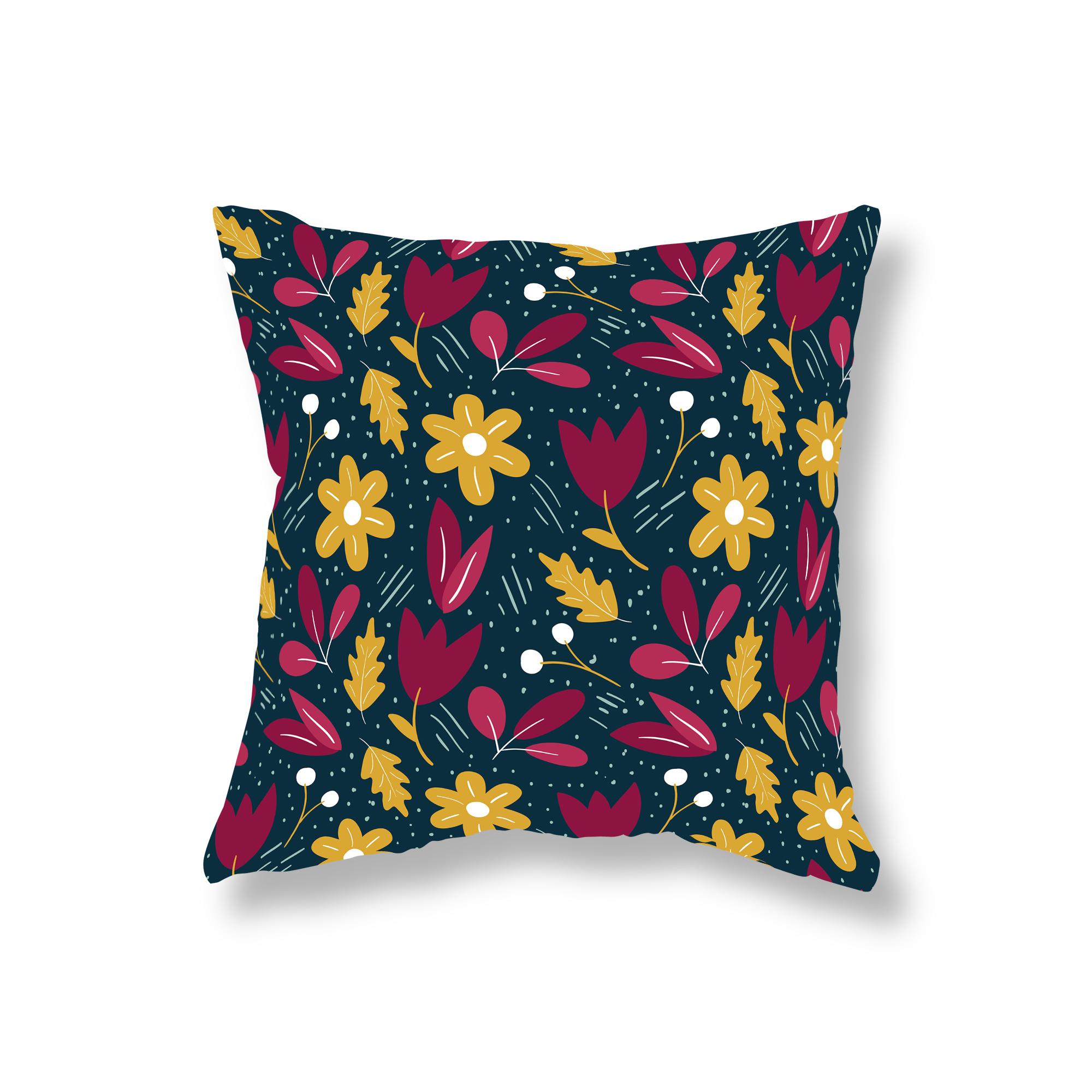 

Милая маленькая наволочка с цветком и кошкой, наволочка с фруктами, украшение для дивана, прикроватная тумбочка для комнаты, офисного игрового стула, наволочка, украшение для дома 40x40cm