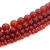 7A Grade Red Agate Round Beads for DIY Jewelry and Accessories – Semi-finished Material