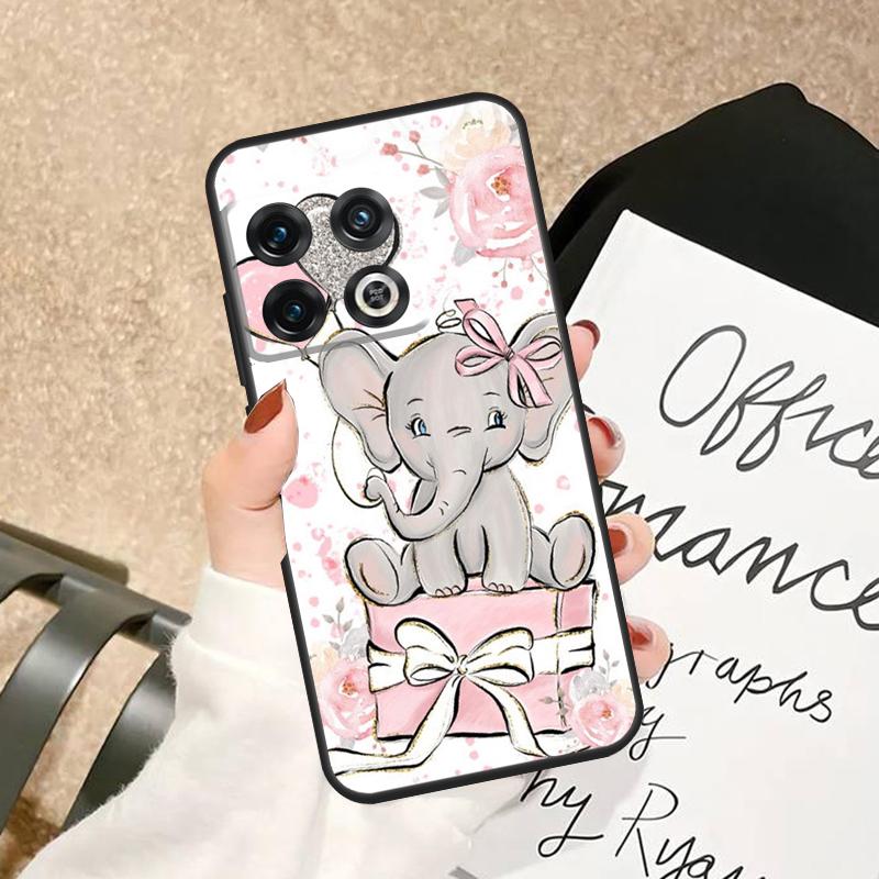 

Cute Baby Elephant Case For OnePlus 15 15R 13 13R 13T 12 12R 11 10 Pro 8T 10T Nord 5 CE 2 3 4 Lite N20 N30 Cover OnePlus Nord CE5