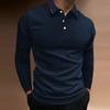 Spring and Autumn Men's Long Sleeve Business Casual Versatile Breathable Moisture Wicking Commuter Daily Top