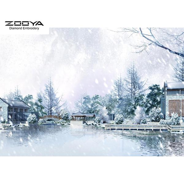 

ZOOYA DIY 3D квадратная алмазная картина пейзажная вышивка крестиком домашний декор