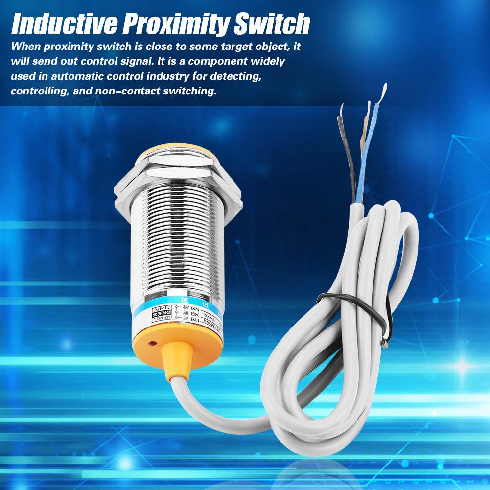  Inductive Proximity Sensor,   NPN 3 Wire Inductive Proximity   Easy Installation for Automatic Control Industry 