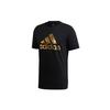 Universal Foil Letter Short-sleeve Tee Men Black Men's GE4688