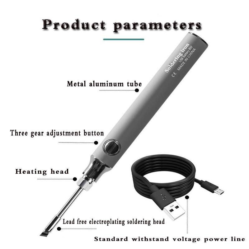 5V Micro Soldering Iron USB Battery Wireless Soldering Iron Portable Electric Welding Machine Solder Pen