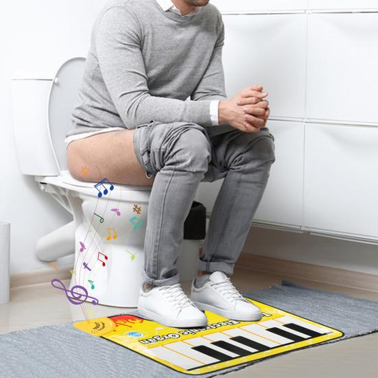 Piyano Tuvalet Elektronik Klavye Sanatsal Piyano Sesli Halı Taşınabilir Zemin Matı Klavye Ayak Vurmalı Sesli Halı