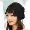 Damen Koreanischer Stil Hohlhäkeln Mehrzweck Pferdeschwanz Turban Blume Lässige Dekorative Mütze