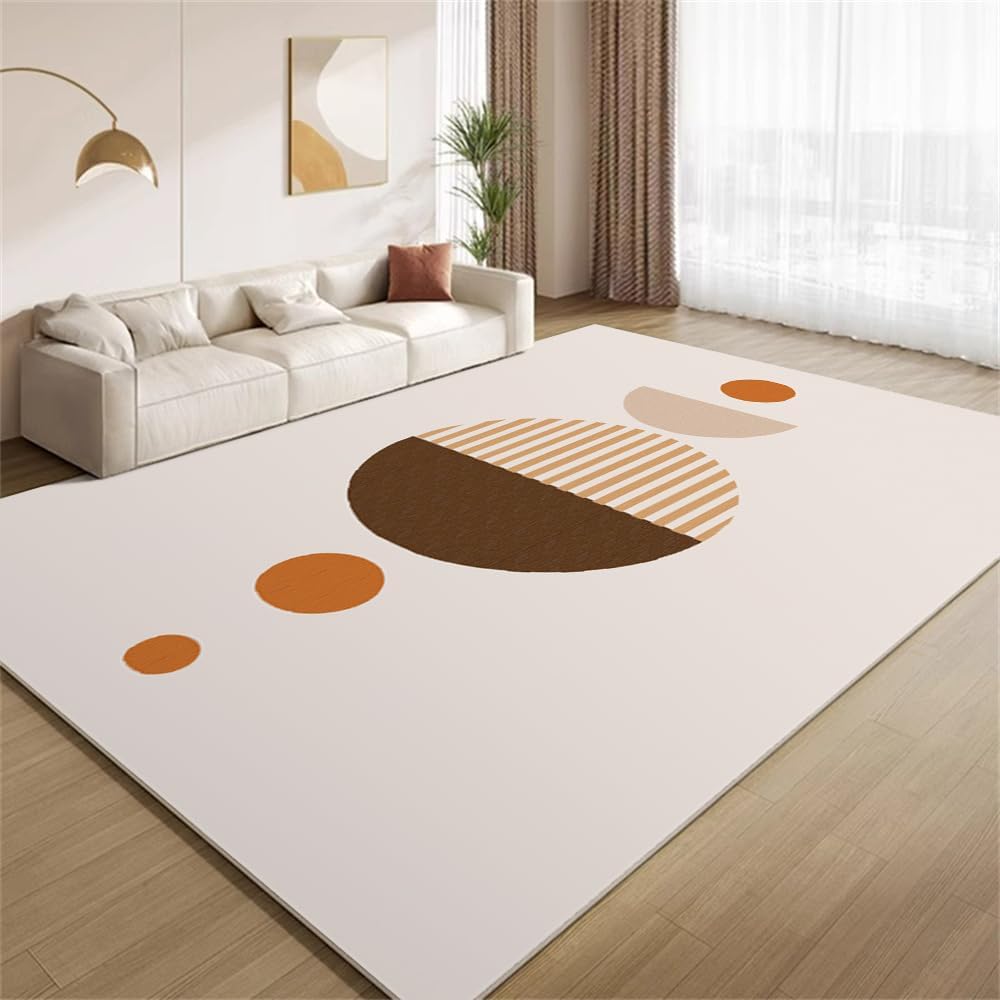 Modern Abstract Lines Carpet Anti-Slip And Easy-To-Clean Floor Mat For Living Room, Bedroom, Study, Home Decorative Pad